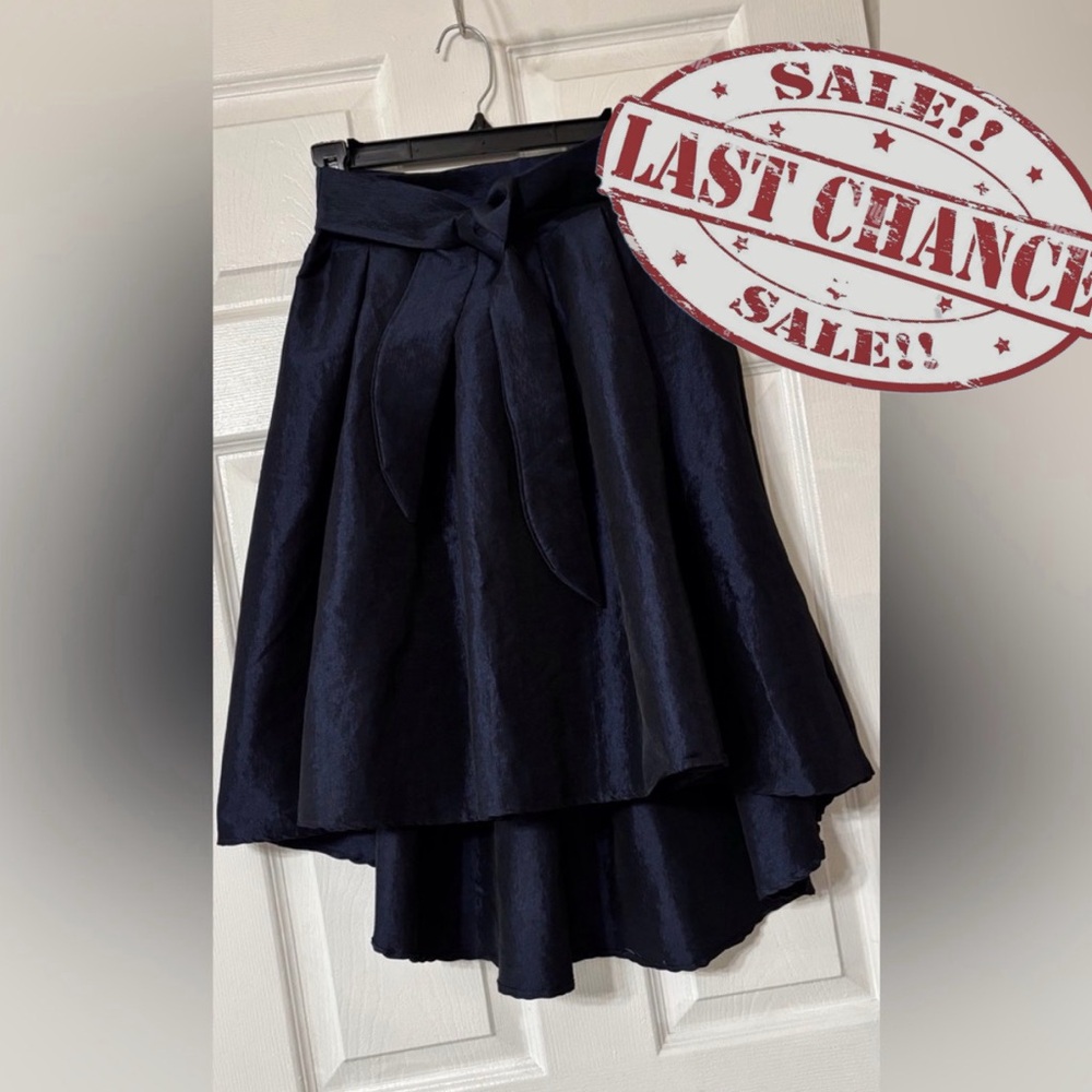 Papermoon Women’s M Midnight Blue Midi Skirt